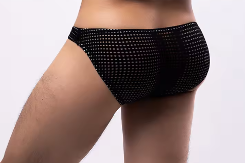 Black Mesh Brief