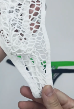 White Pouch Fishnet Thong